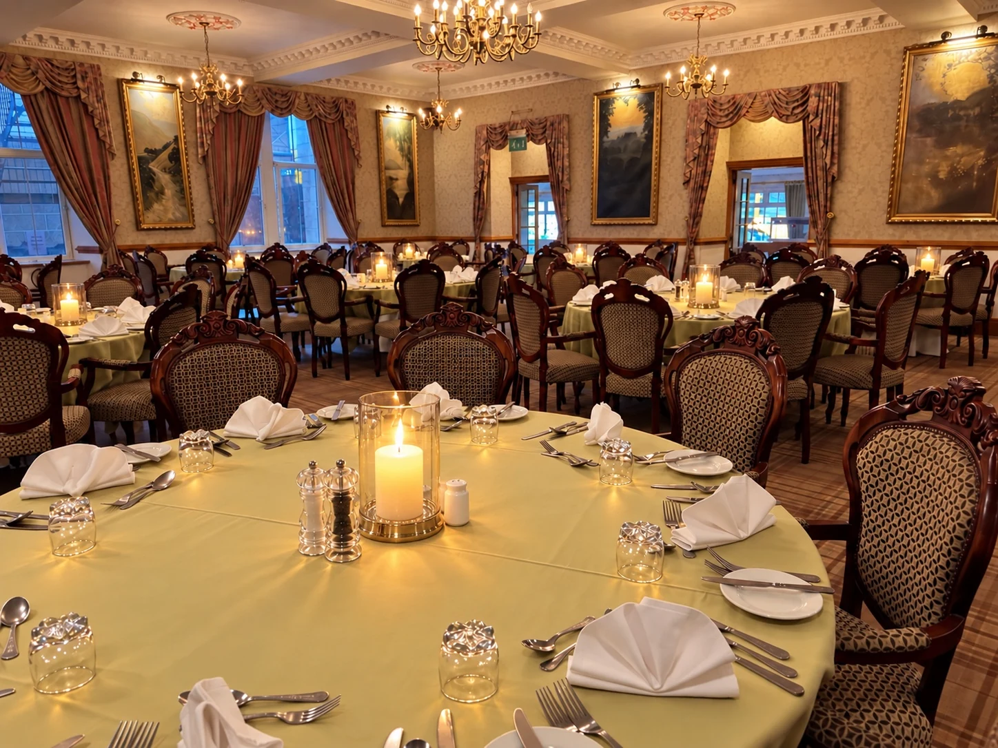 The elegant Balmoral Restaurant